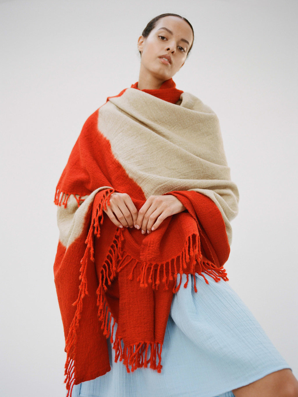 Johri Dip-Dye Wool Throw