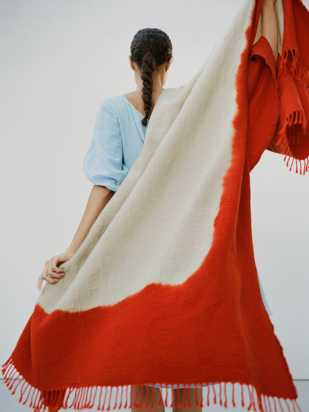 Johri Dip-Dye Wool Throw